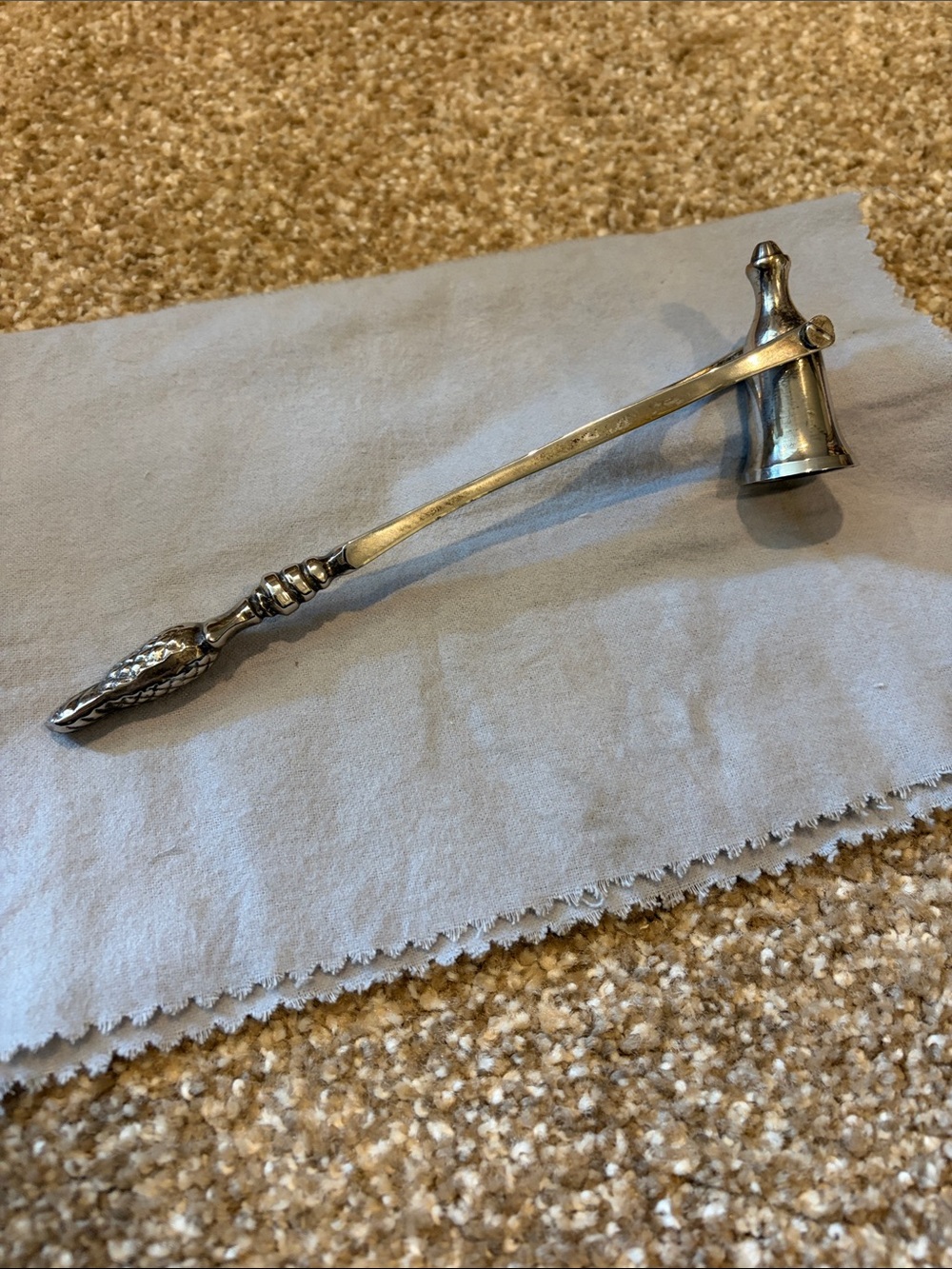 Silver-Tone Candle Snuffer